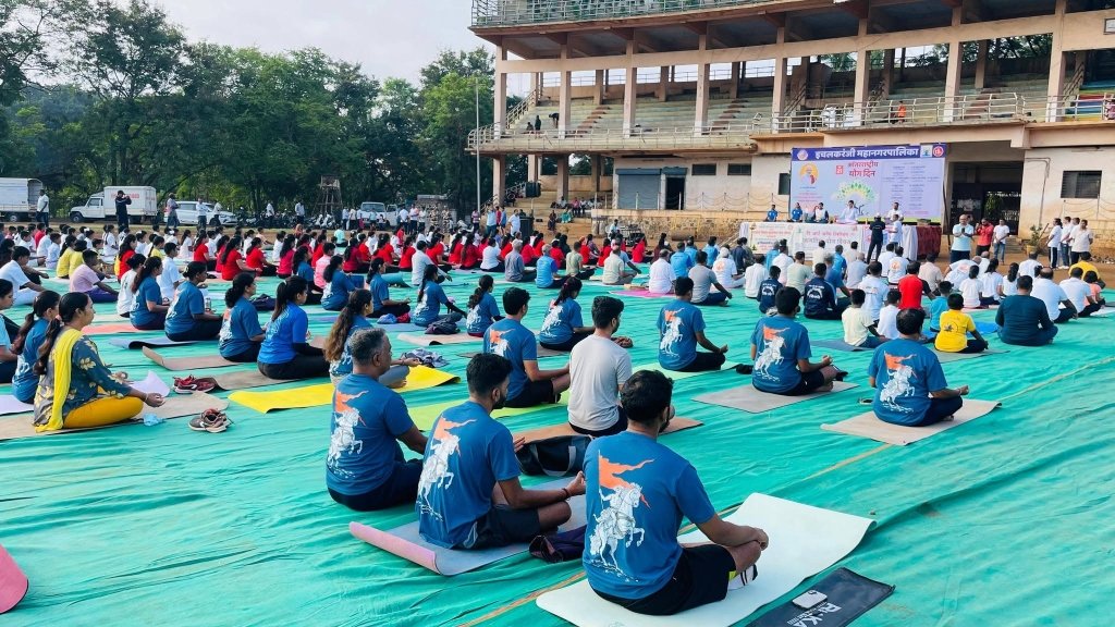 Mass Yoga Event Ichalkaranji